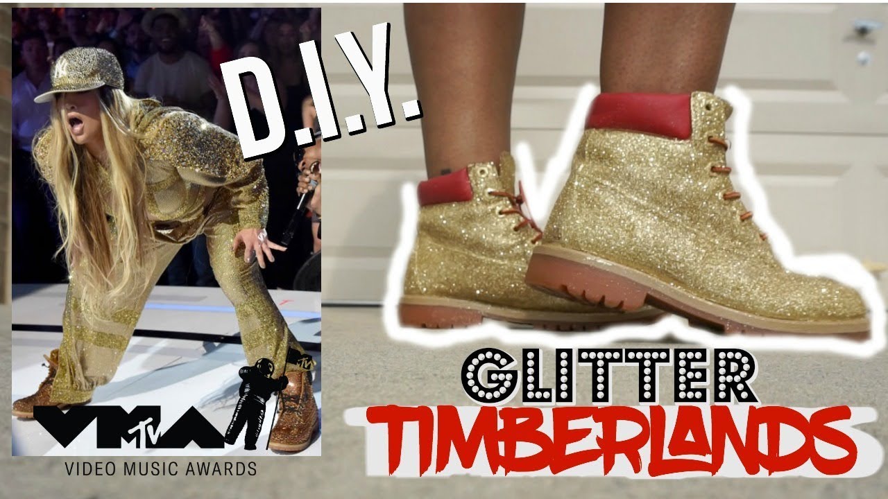 How to Make Glitter Timberlands?