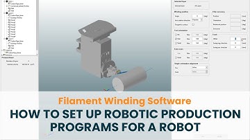 How to Generate Robotic Production Programs for a Robot | Filament Winding Software TaniqWind Pro