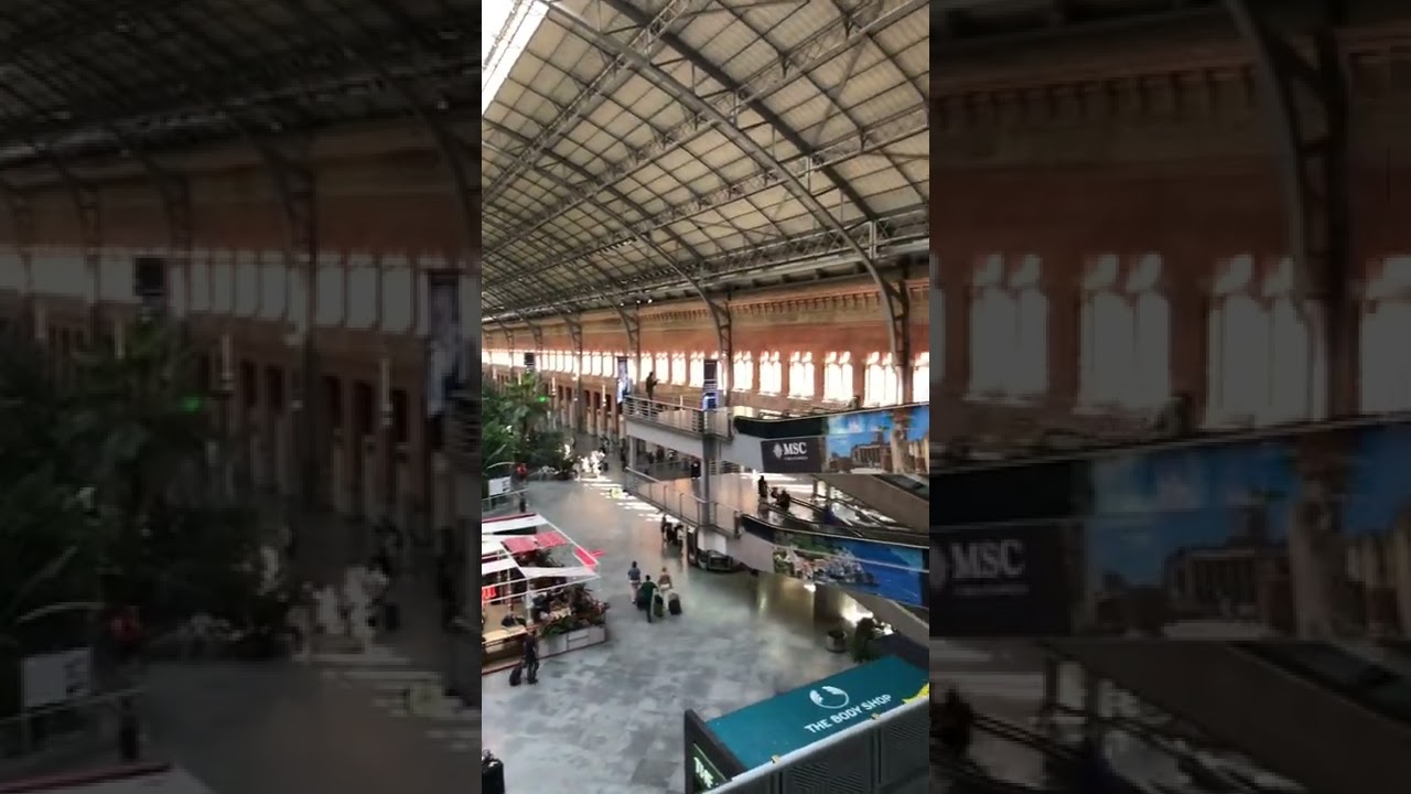 Atocha Train Station Madrid Spain