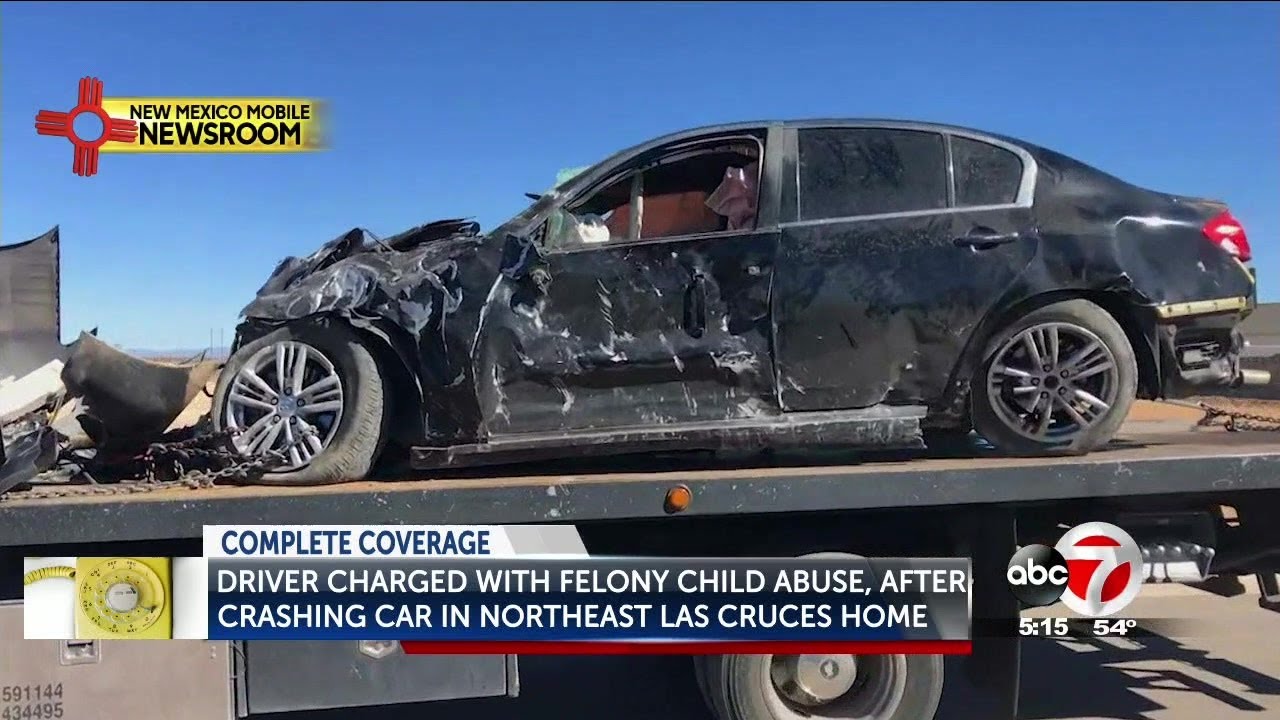 Las Cruces mom charged with child abuse after car crash into rock wall ...
