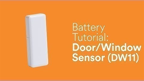 Battery Tutorial: Door Window Sensor (DW 11)