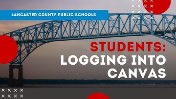 Students: Logging Into Canvas