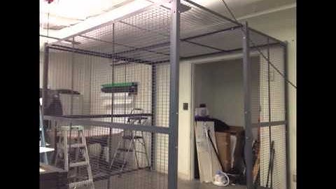 Wire Security Cage Installation by Storage & Handling Equipment