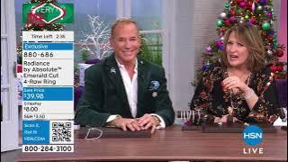 Radiance by Absolute 3.98ctw Emerald Cut 4Row Ring