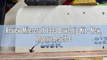 Review Milescraft 1333 Dowel Jig Kit - New, Improved, Self-Centering Handheld Dowel Jig with 3 Metal