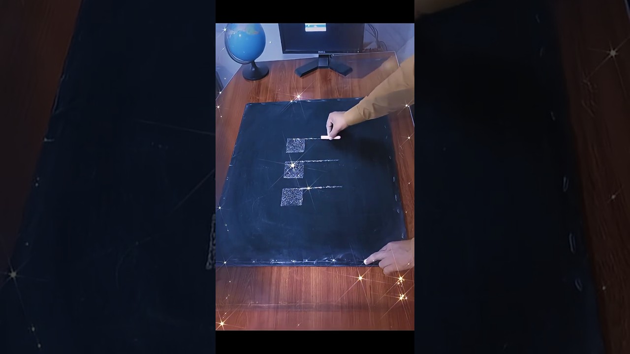Chalk Turns Into Arabic Art 😮🖍️ | Allah Name Calligraphy #Shorts