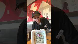 Fast food worker helps stranger in need and gets surprise gift! #shorts