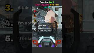 Ranking Top 5 Apex Legends Funniest Gaming Moments part 2 😂
