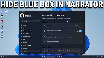 How To Hide Blue Box Around Active Item in Narrator on Windows 11 & 10 - Easy Fix
