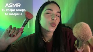 Asmr- Tu Mejor Amiga Te Maquilla Y Te Hace Mouth Sounds.