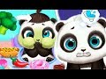 Играю в игру про малыша панду | Челлендж еды для панды ЛУ в игре для детей