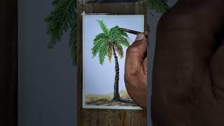 Drawing a Coconut Tree/Menggambar Pohon Kelapa