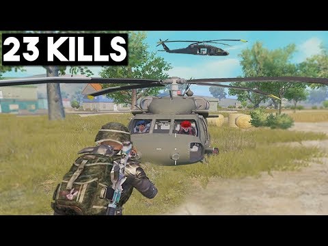 NEW HELICOPTER!   23 KILLS SOLO vs SQUAD   PUBG Mobile 🐼