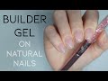 Builder Gel on Short Natural Nails | Triple D