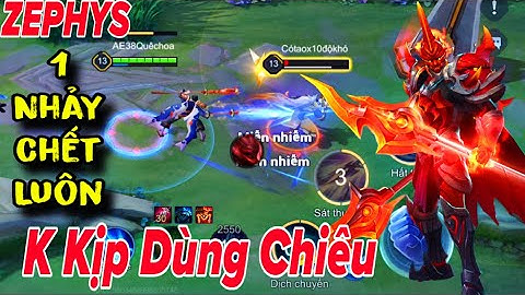 ZEPHYS 1 Không Kích Bốc Hơi Địch Không Kịp Dùng Chiêu || Ngọc và Đồ FULL DAME Mạnh Nhất