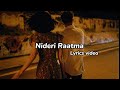 Nideri Raatma - Sandhya Dahal ft.Anil & susan | Timi bahek aru kohi chaina mero man ma | Lyrics