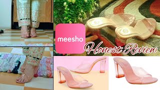 Transparent solid High Heel For Women From Meesho|| Honest Review by Shama's corner