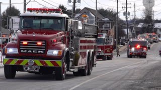 Tankers Responding To A 4th Alarm Working Commercial Building Fire -Ephrata Township 2/15/24