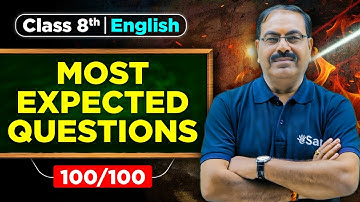 Class 8 English Most Important Questions 2025-26🔥| Score 100/100 in English ✅💪🏼