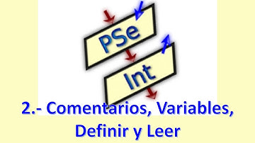 PSeInt Video 2: Comandos, variables, Definir y Leer