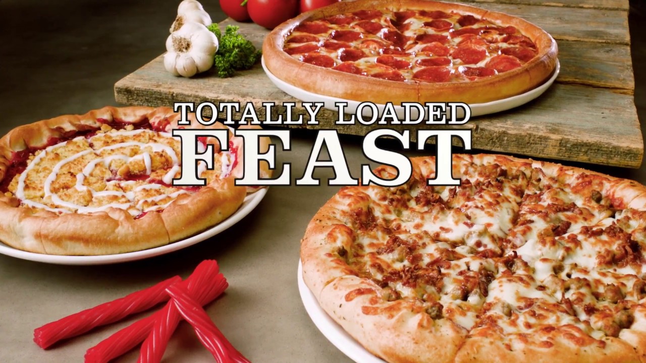 Godfather's Pizza Totally Loaded Feast YouTube