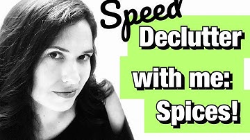Speed Declutter with Me: Spice Cabinet #takebackhome2021 #declutter #minimalism #lifehacks #kitchen