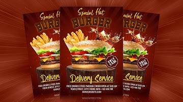 How to Design Burger Promotion Flyer | CorelDraw Tutorial