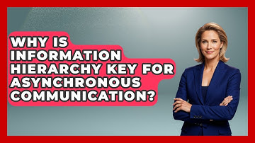 Why Is Information Hierarchy Key For Asynchronous Communication? - Virtual Communication Hub