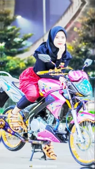 Absen vijar modifikasi vixion old versi cewek hijab