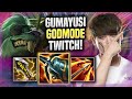 GUMAYUSI LITERALLY GOD MODE WITH TWITCH! - T1 Gumayusi Plays Twitch ADC vs Jhin! | Season 2022