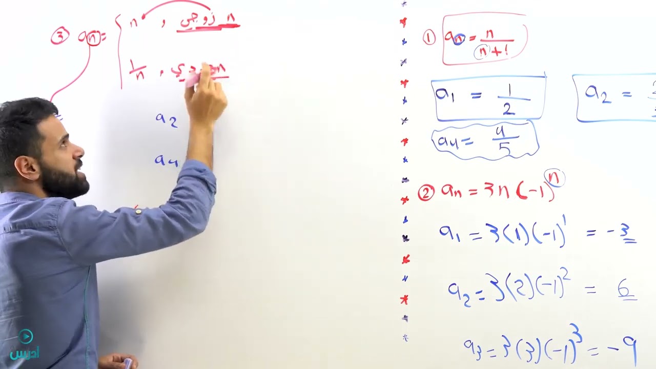 المتتاليات و المتسلسلات  - الدرس الاول  - (الاول ثانوي )