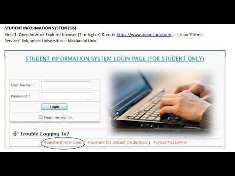 sis registration online  Kaise kare | Student information System Bu Bhopal registration Step by step