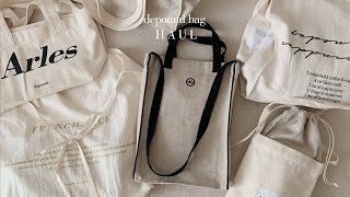 SUB) 사계절 내내 들기좋은 에코백 브랜드 추천, 드파운드 패션하울, Korea bag brand haul