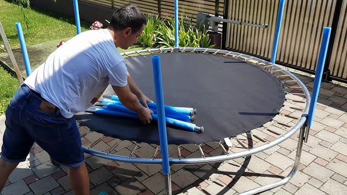 chef morder Absolut How To Build A Trampoline Set Up A Trampoline By Yourself - YouTube