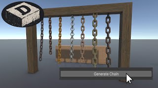 Chain Builder Unity Asset Prefabs Physics 1-Click Generation