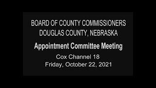 Appointment Committee Meeting October 22, 2021