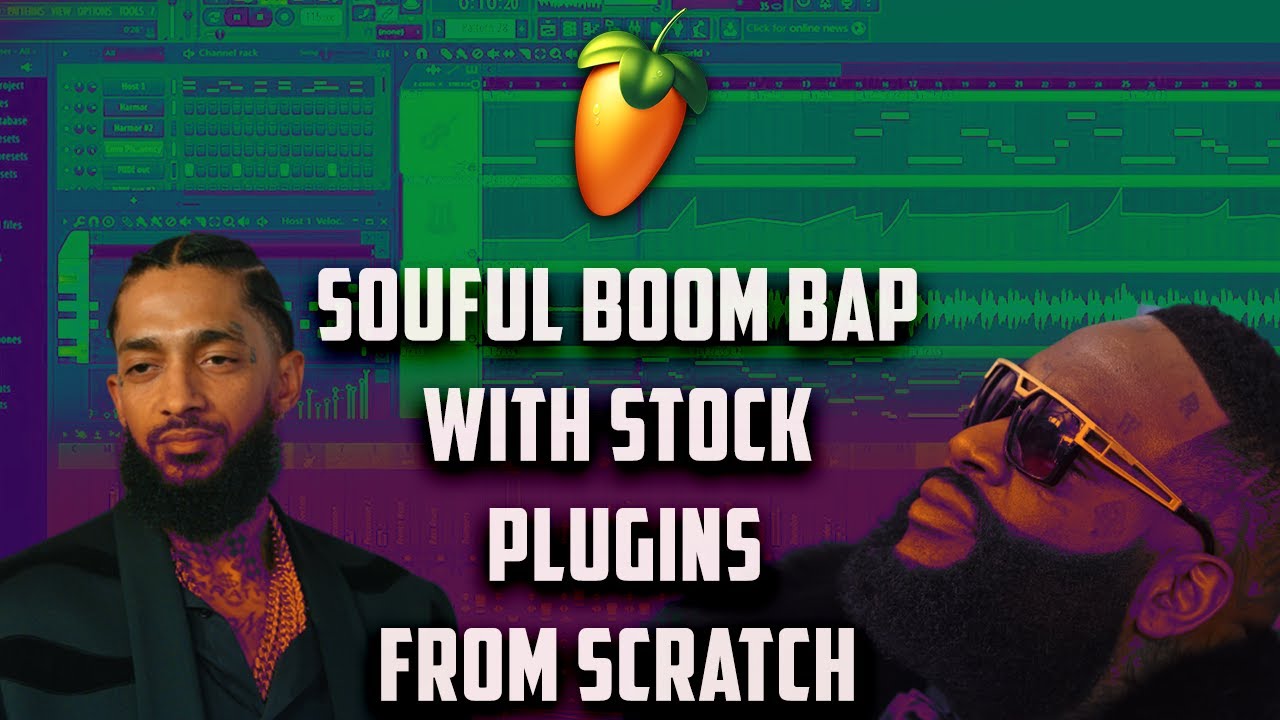How to make SOULFUL BOOM BAP Beats From Scratch With Stock Plugins in FL Studio
