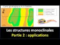 Les étapes de la réalisation le la coupe géologique d'une structure monoclinale Patrie 2/2