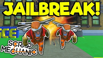 POLICE STATION JAILBREAK! - Scrap Mechanic Multiplayer Gameplay - Cops and Robbers