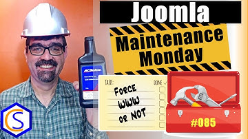Enforce WWW Urls on Your Joomla Site - or not! 🛠 Maintenance Monday Live Stream #085