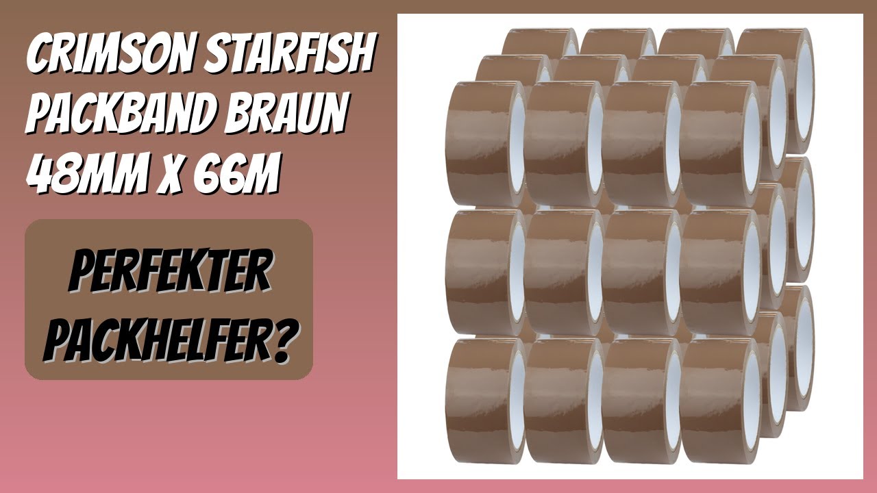 K-MART Packband 6 Rollen – Braun, 48 Mm X 66 M, Geräuscharm, Stark Für Umzug