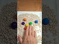 ASMR Marble Run | Red, Yellow, Blue, Green Orange and Violet Marbles