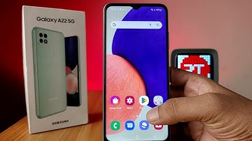 How to Change Navigation Buttons or enable Gesture Navigation in Samsung Galaxy A22 5G