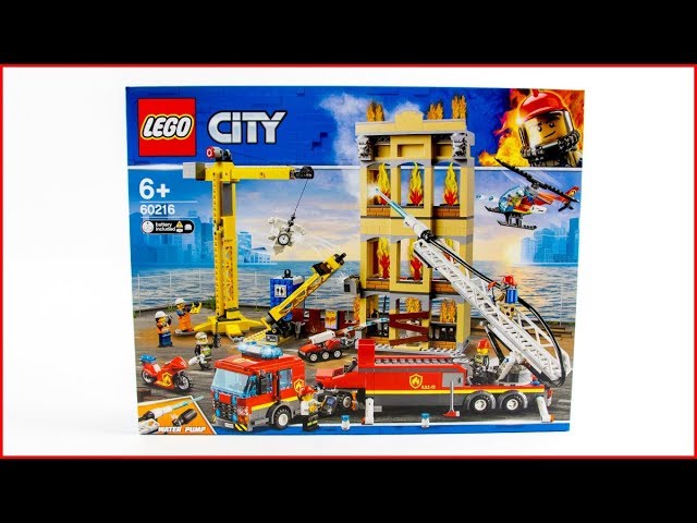 Lego City Downtown Fire Brigade Speed Build For Collecrors Collection Firefighter 46 53 Youtube