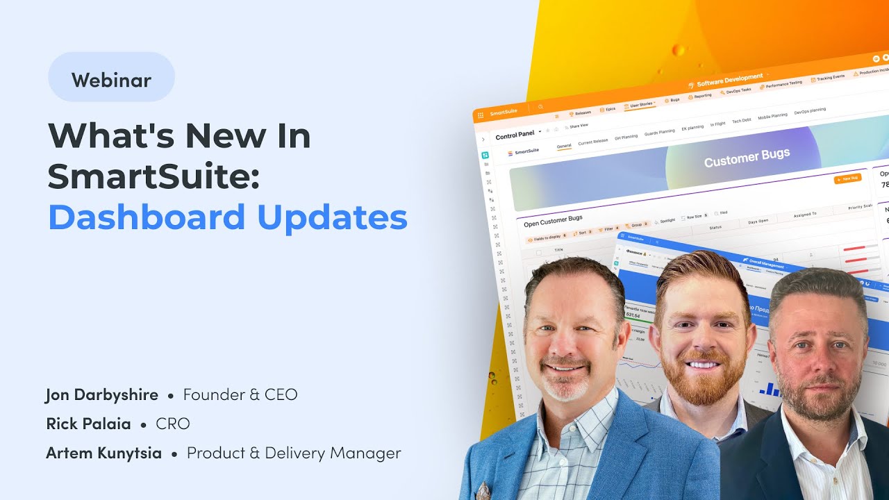 What's New in SmartSuite: Next Generation Dashboards - YouTube