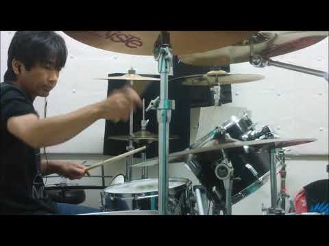 甲斐バンド　男と女のいる舗道 drum cover