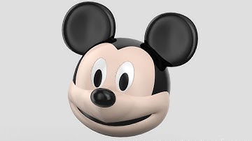 Creo Tutorial - Mickey Mouse Head 3D Part 2