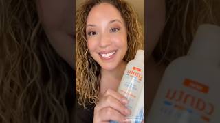 SHINY & BOUNCY CURLS WITH THE CANTU WEIGHTLESS COLLECTION 💙🧡 #cantu #curldefinition