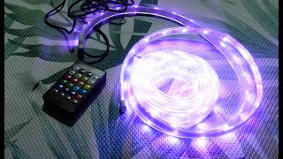 Monster LED Strip 16.4ft / 5m Colorful Lights! The review where I press all the buttons, lol