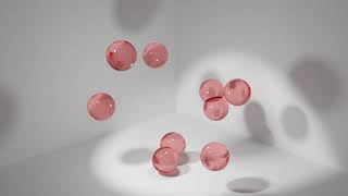 Animated Moving Red Glass Balls Spheres | Free Background Animation 60 fps | Blender Animation #25 screenshot 2
